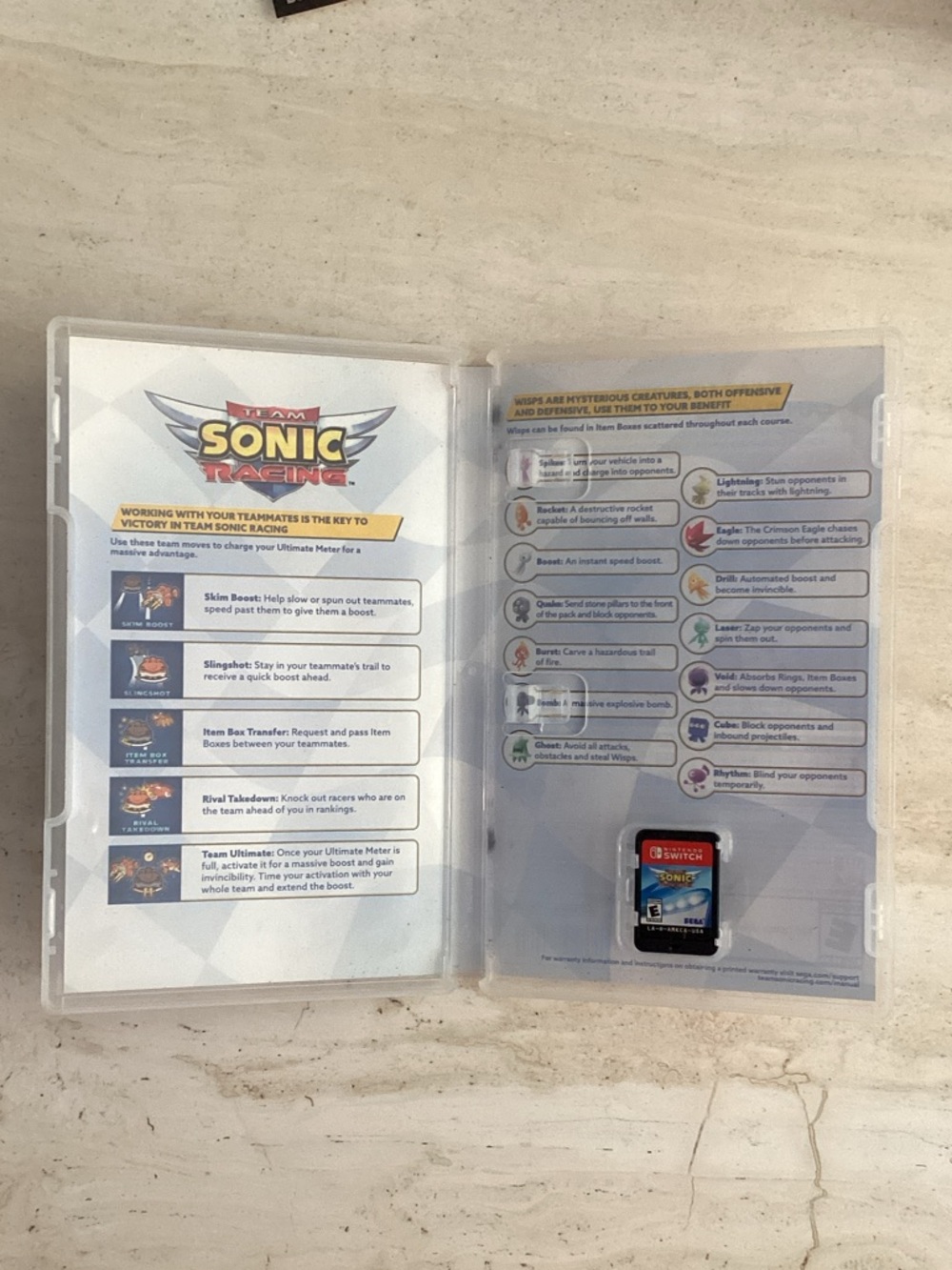 Team Sonic Racing Nintendo Switch Game Complete CIB - Picture 4 of 5